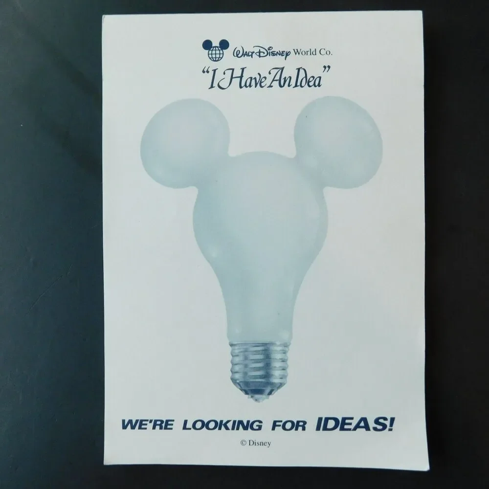Walt Disney Mickey Mouse Notepads Lot of 4, Contempo, WD World Ears, Stationery
